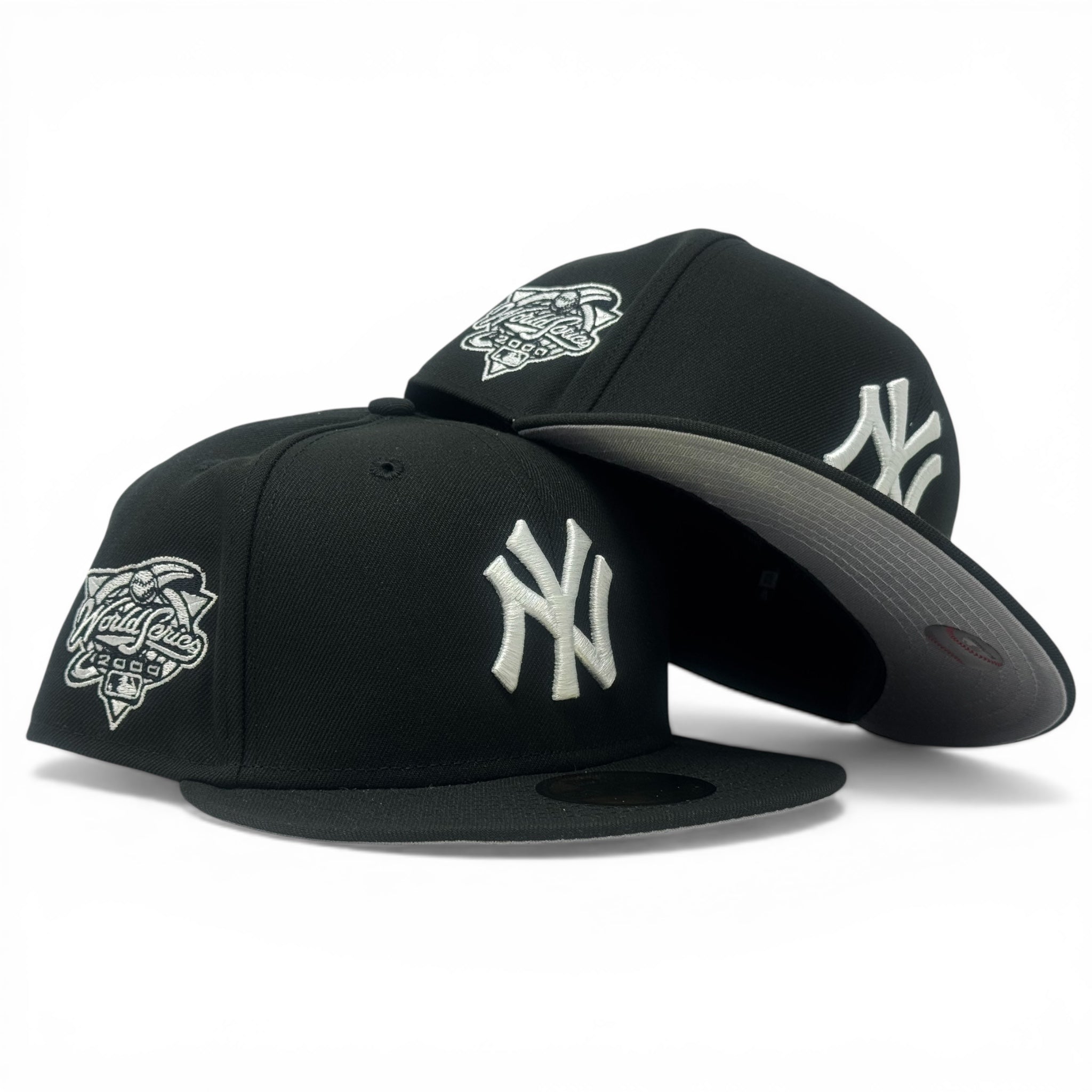 New York Yankees 2000 World Series Fitted Hats- Black