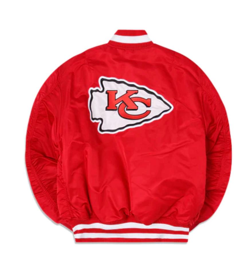 Kansas City Chiefs  * Alpha Industries MA-1  Red New Era Bomber Jacket
