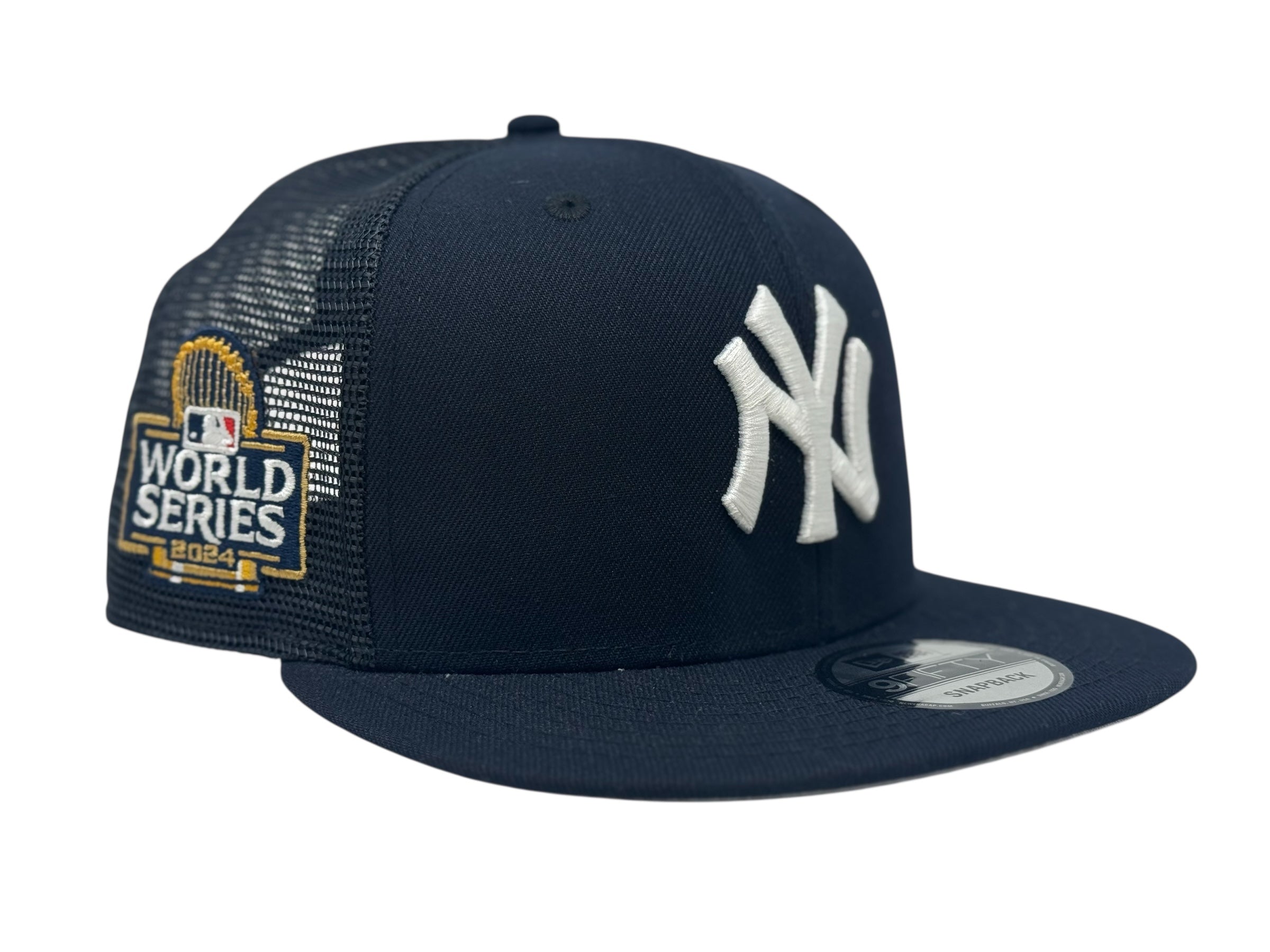 New York Yankees 2024 World Series Trucker Snapback-Navy