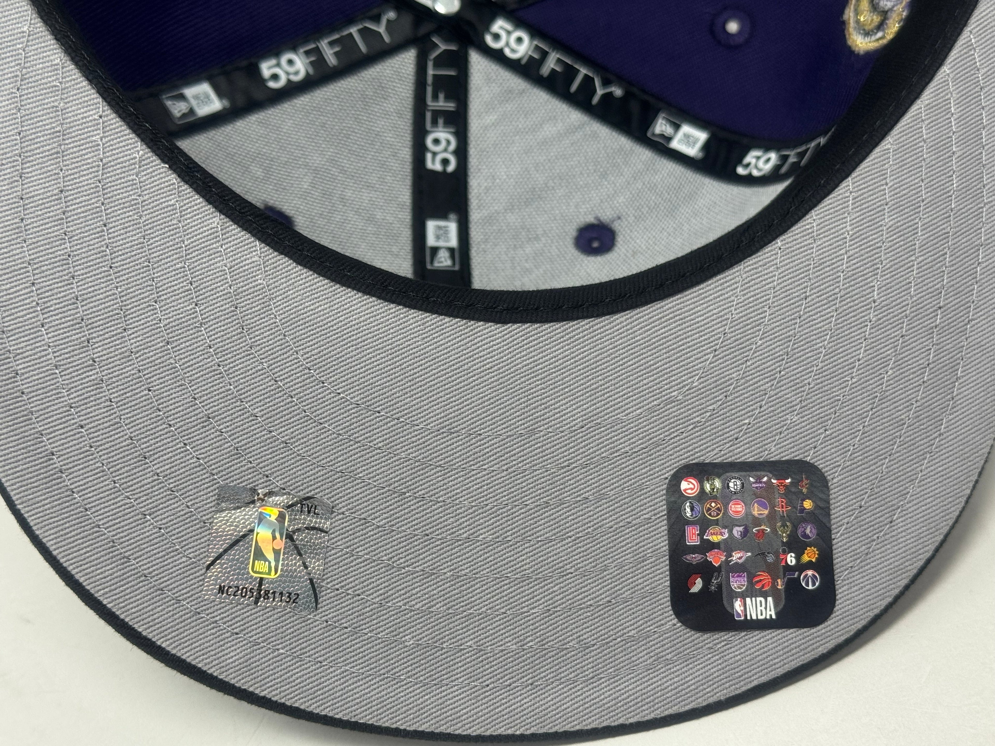 Sacramento Kings 40th Anniversary New Era Fitted Hat-Purple Black