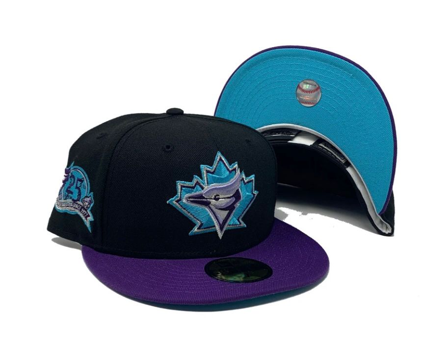 Toronto Blue Jays 25th Anniversary Teal Brim "Galaxy Collection" New Era Fitted Hat