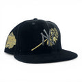 New York Yankees 1999 World Series Floral Logo Snapback Hat-Black Velvet