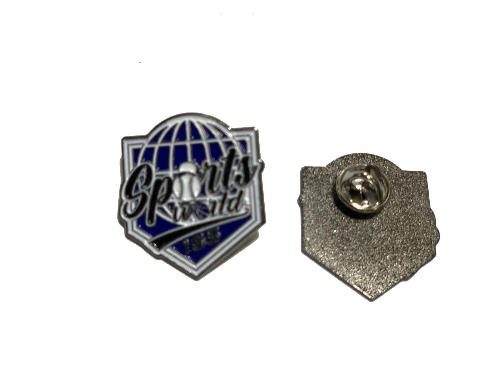 SPORTS WORLD 165 METAL PIN  BLACK/ ROYAL/ WHITE