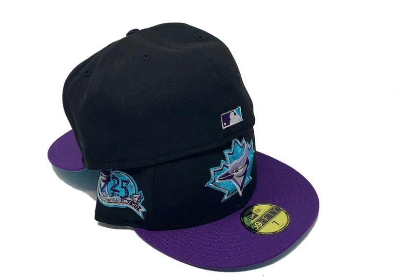 Toronto Blue Jays 25th Anniversary Teal Brim "Galaxy Collection" New Era Fitted Hat