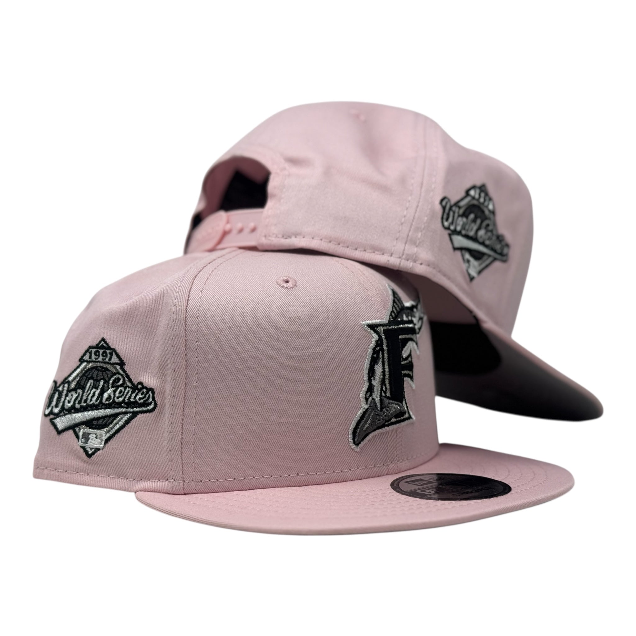 Florida Marlins 1997 World Series Pink Gray Brim New Era Snapback Hat