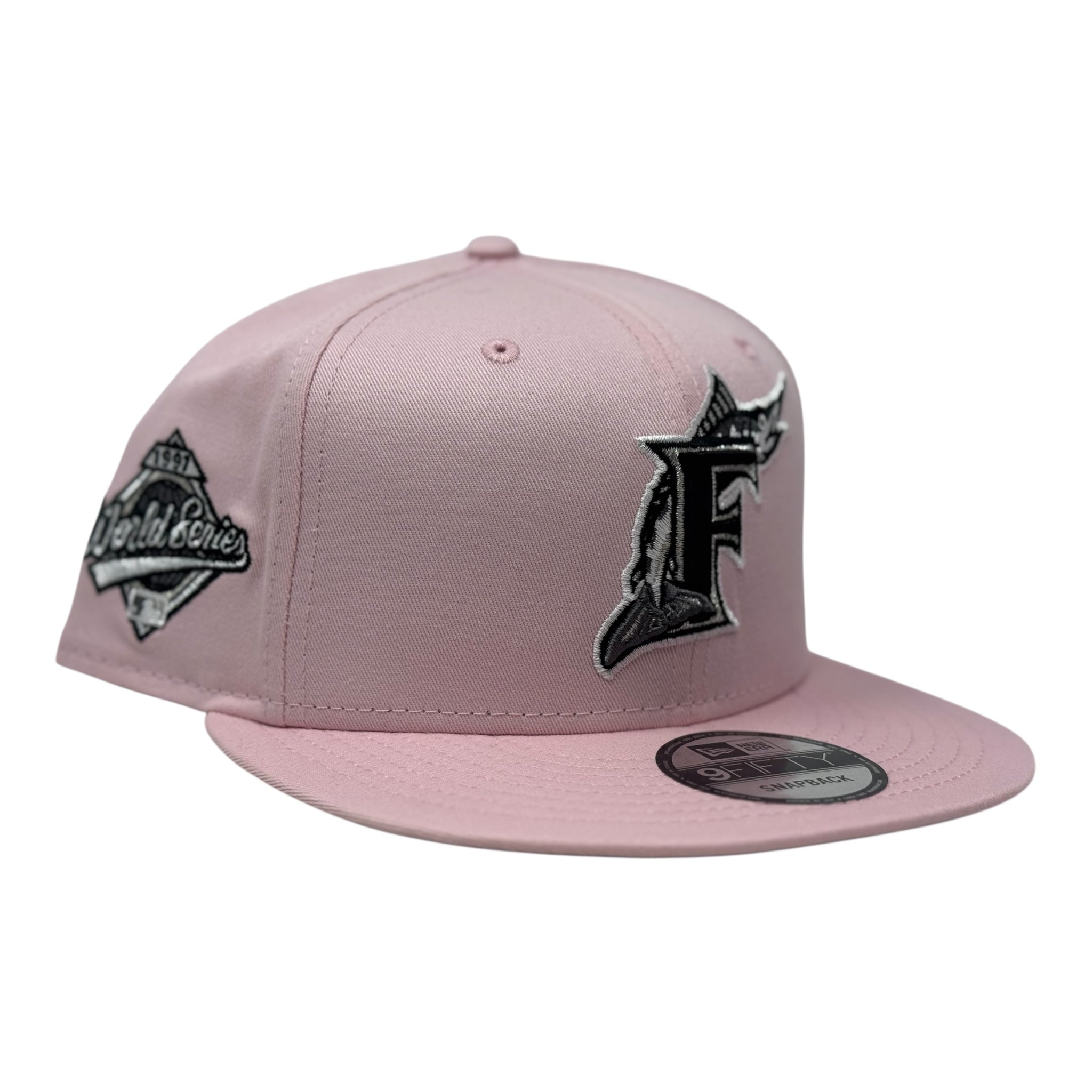 Florida Marlins 1997 World Series Pink Gray Brim New Era Snapback Hat