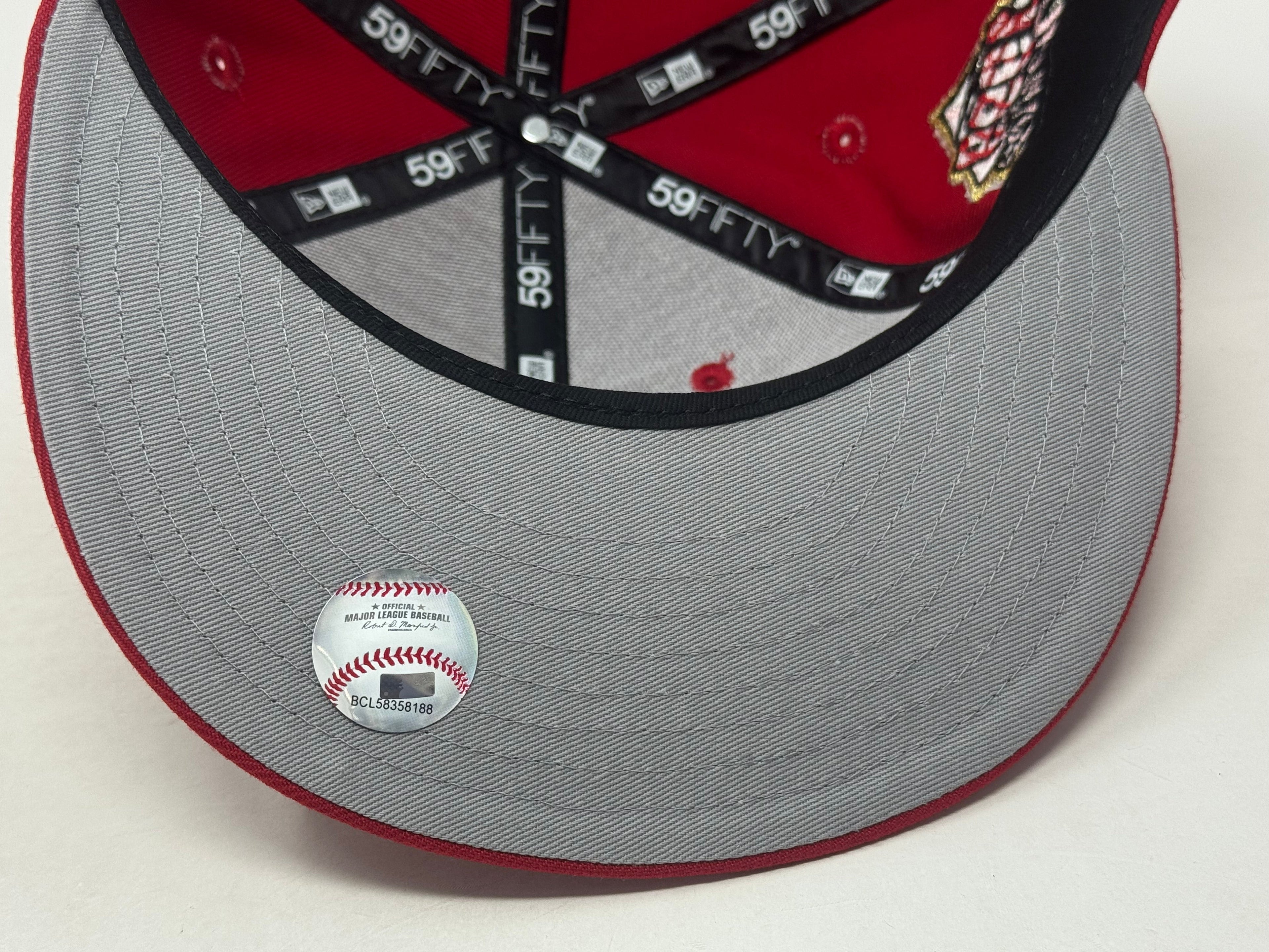 New York Yankees 1999 World Series "Cherry Blossom pack" Fitted Hat-Red
