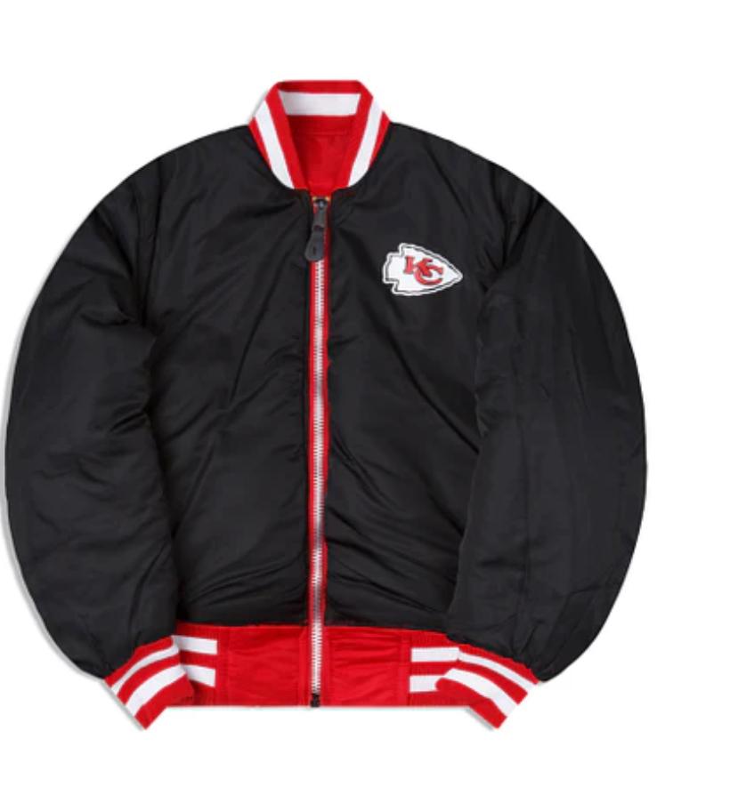 Kansas City Chiefs  * Alpha Industries MA-1  Red New Era Bomber Jacket