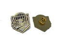 SPORTS WORLD 165 BLACK/ GOLD METAL PIN