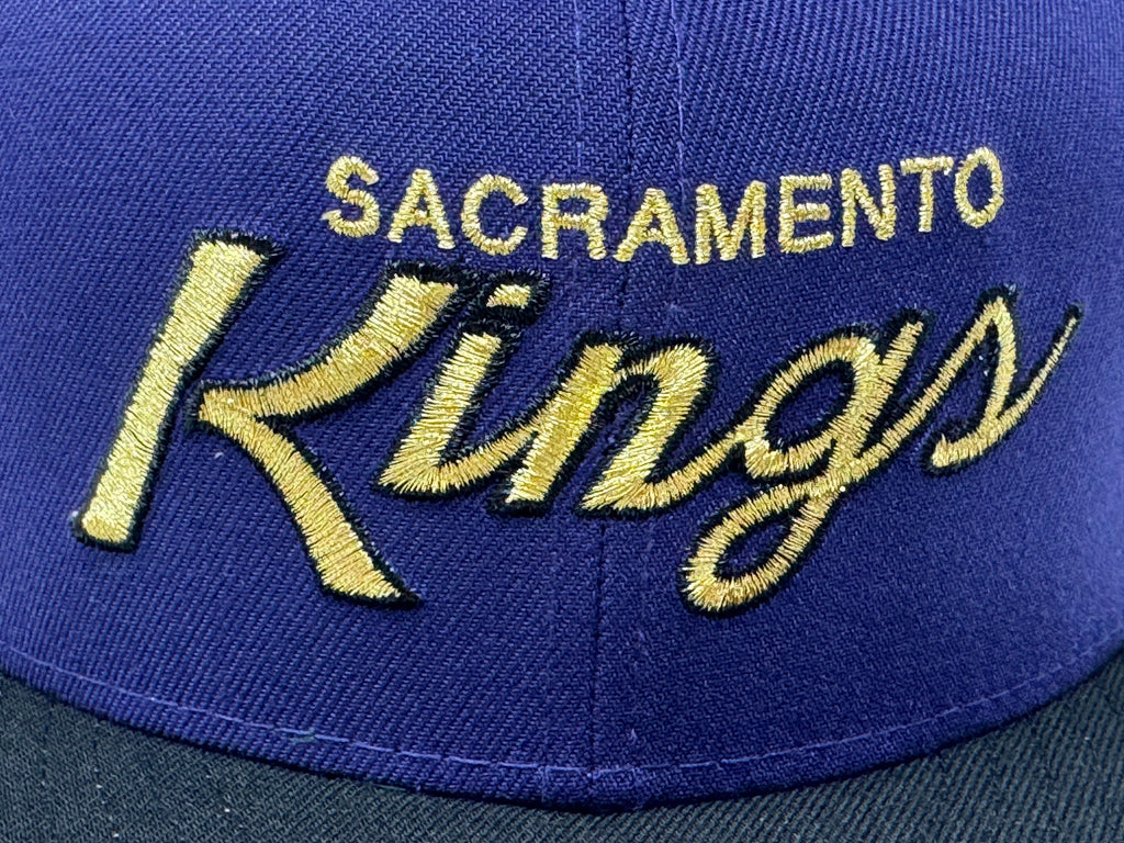 Sacramento Kings 40th Anniversary New Era Fitted Hat-Purple Black