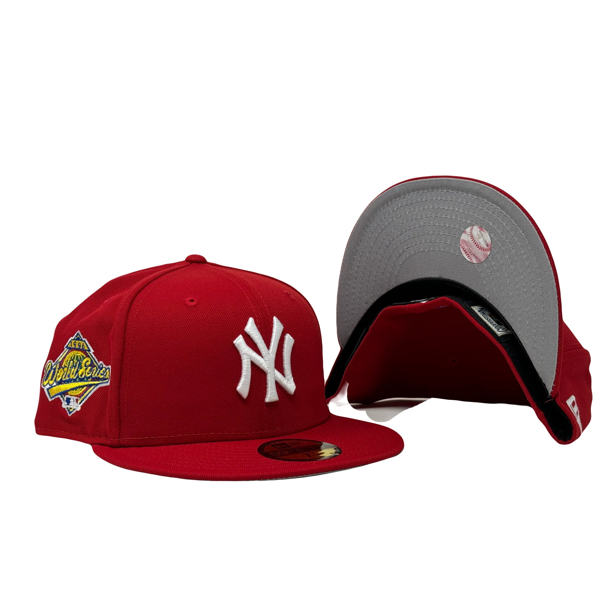 New York Yankees 1996 World Series Red Fitted Hats
