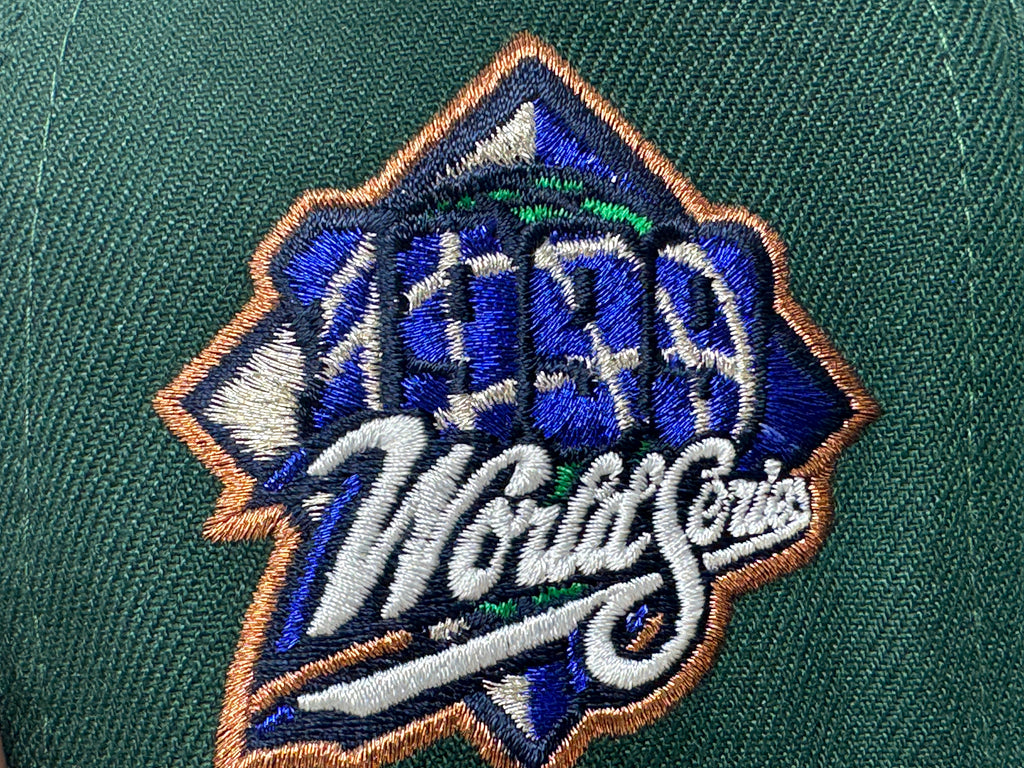 Atlanta Braves 1999 World Series Green Navy Visor 59Fifty New Era Fitted Hat