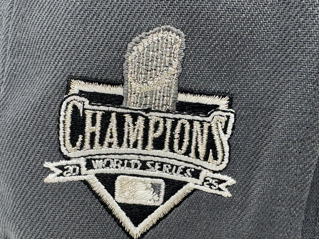Los Angeles Dodgers 2025 World Champions Fitted Hats- Dark Gray