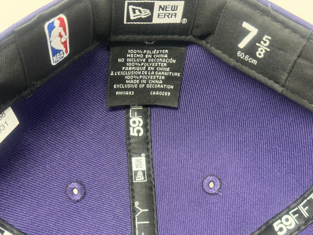 Sacramento Kings 40th Anniversary New Era Fitted Hat-Purple Black