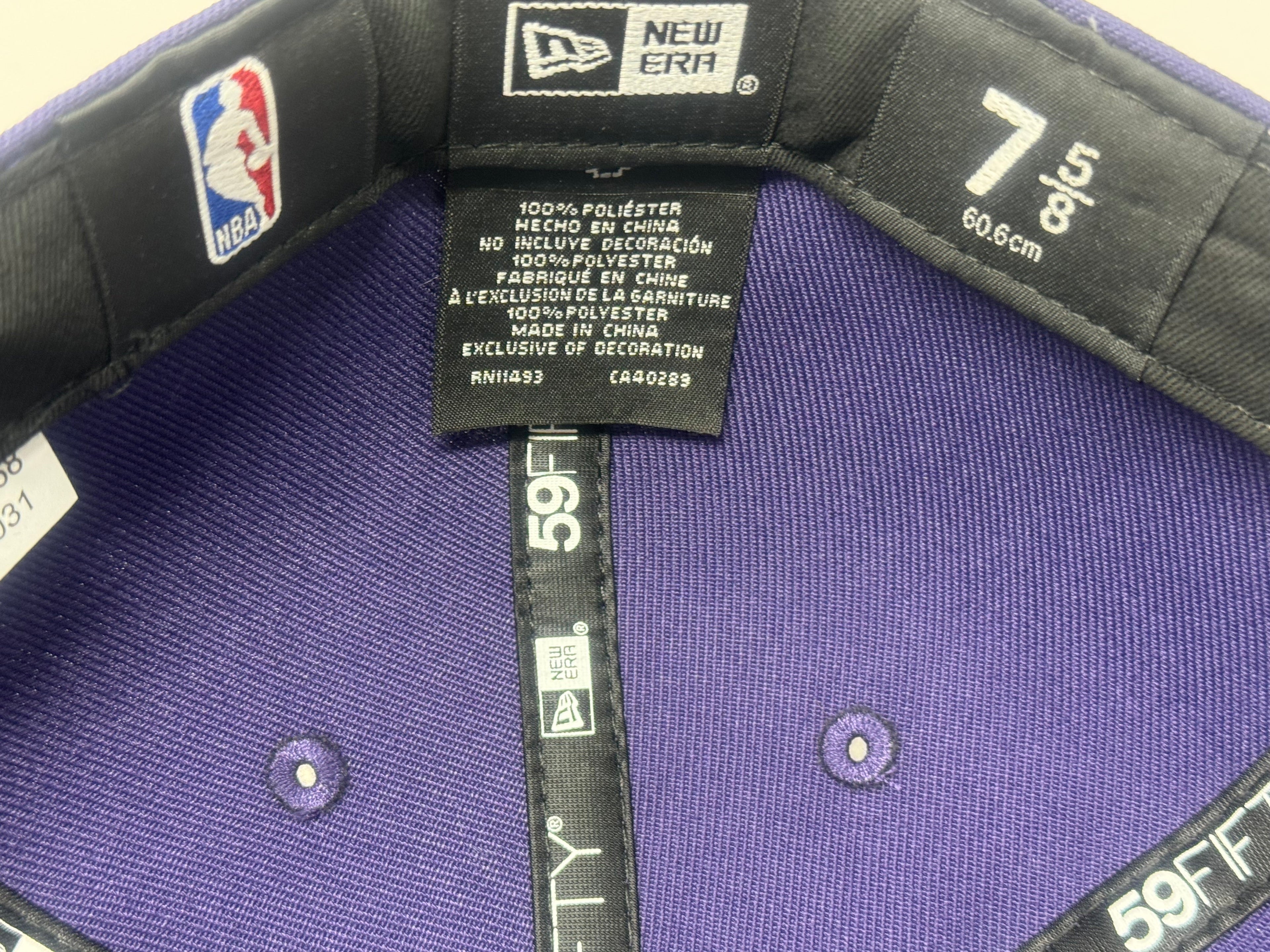 Sacramento Kings 40th Anniversary New Era Fitted Hat-Purple Black