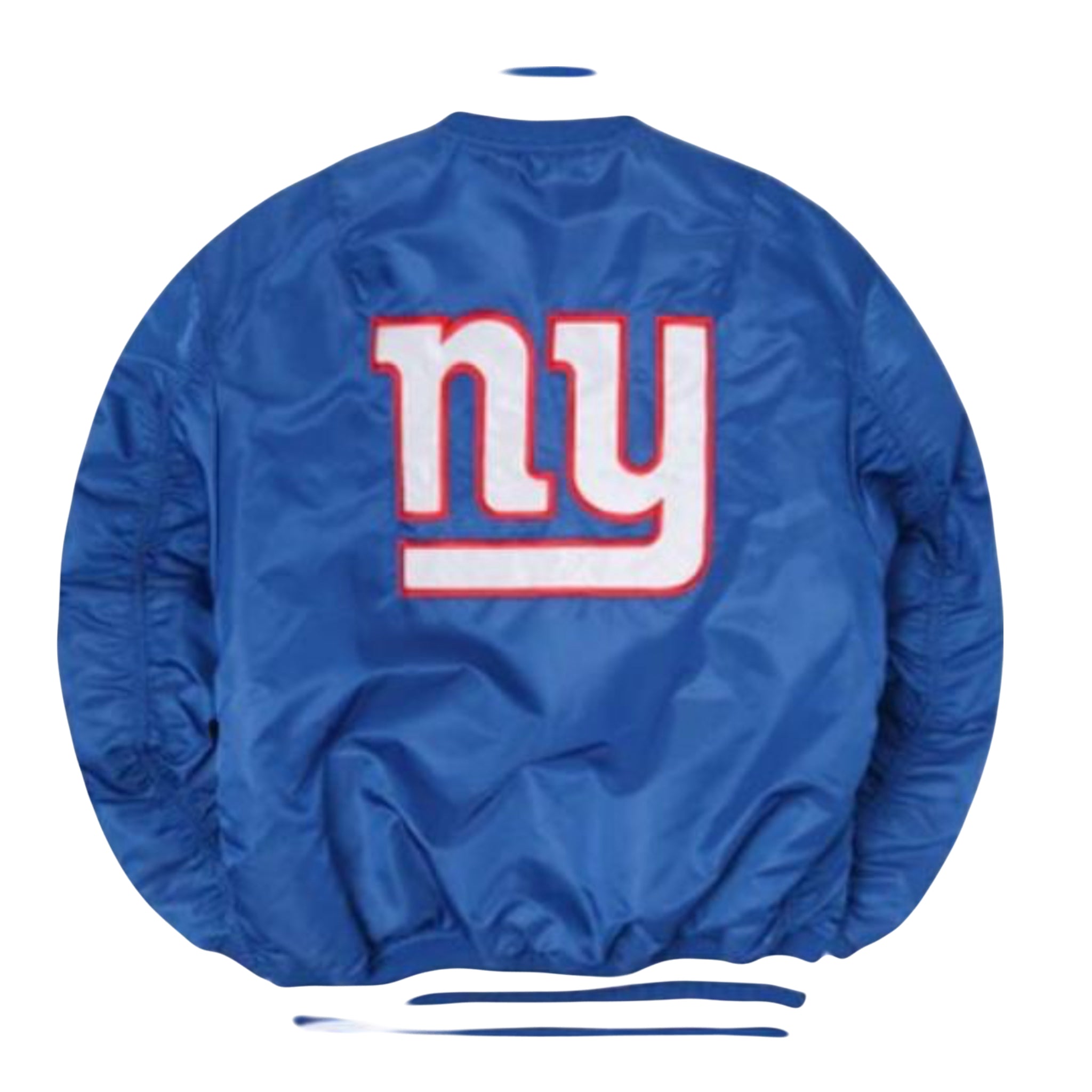 NEW YORK GIANTS  * Alpha Industries MA-1 ROYAL BLUE NEW ERA Bomber Jacket