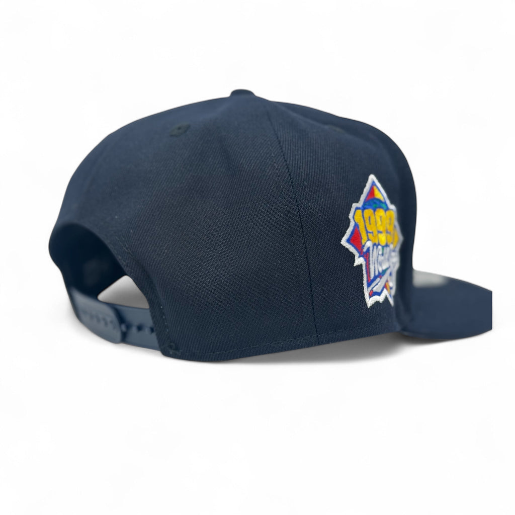 New York Yankees 1999 World Series Snapback Hats-Navy Blue