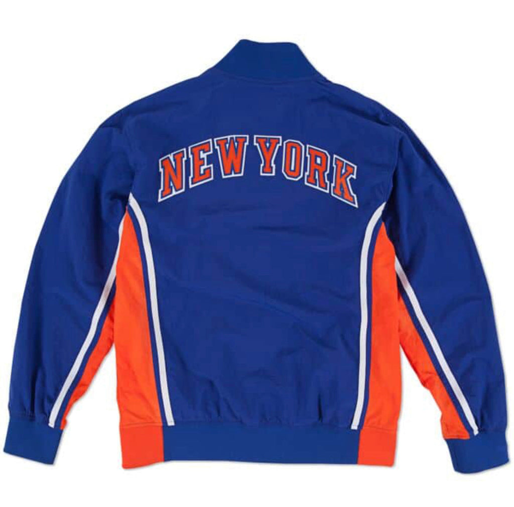 New York Knicks Mitchell & Ness Blue Hardwood Classics Authentic Warm Up