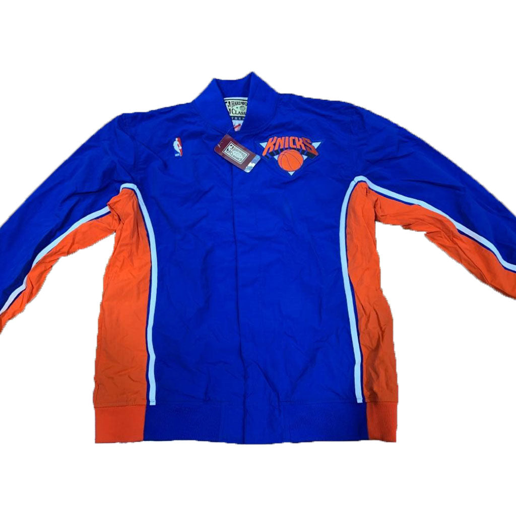 New York Knicks Mitchell & Ness Blue Hardwood Classics Authentic Warm Up